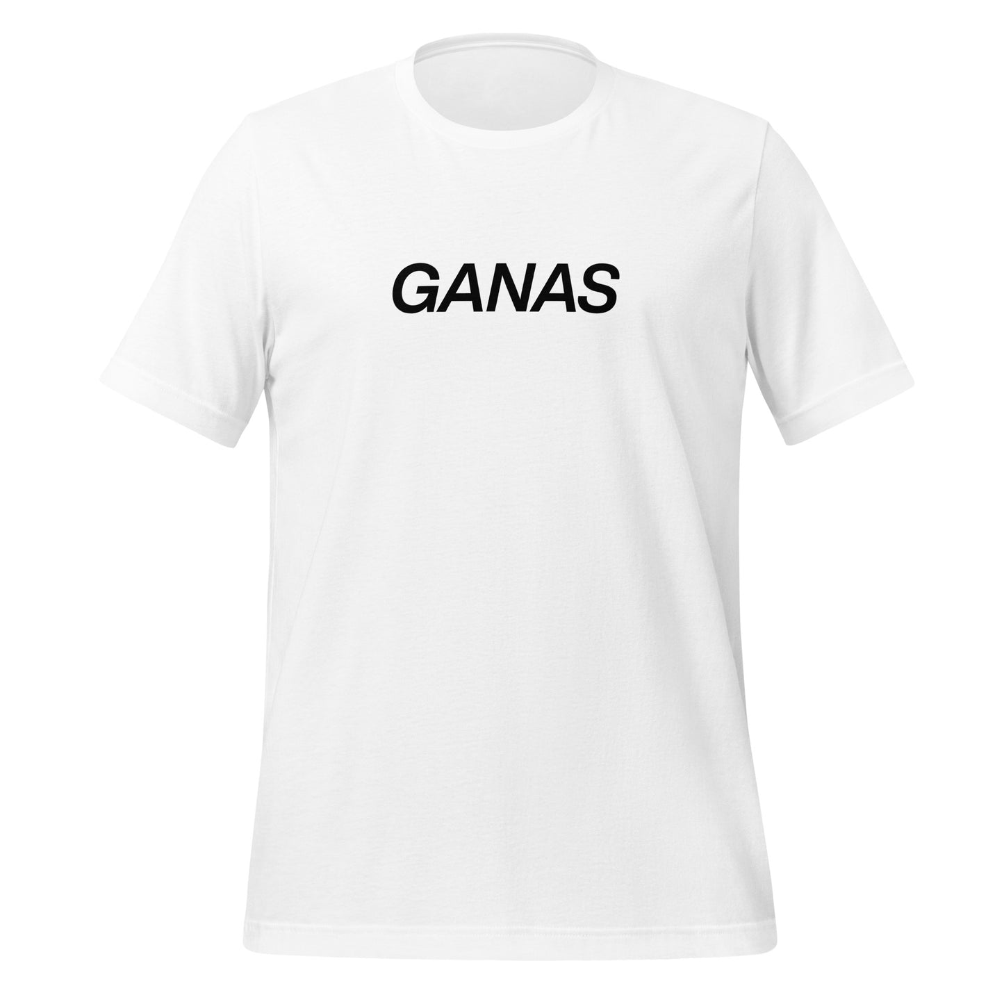 Solo GANAS White T-shirt (Unisex)